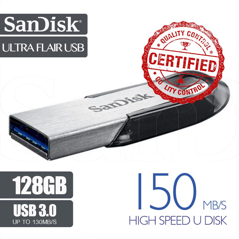 SanDisk Ultra Flair 128 Go Clé USB 3.0 : : Informatique