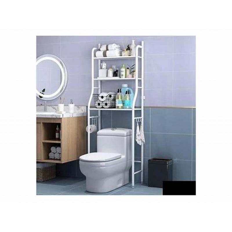 Meuble de rangement - Etagère de salle de bain - au-dessus des toilettes WC  - Online Africa