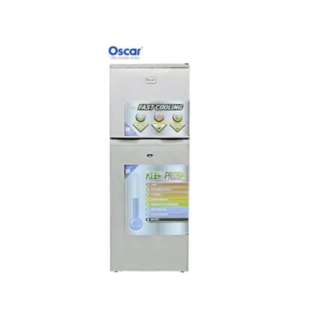 Réfrigérateur combiné - Oscar - 195L - Gris (Prix en fcfa