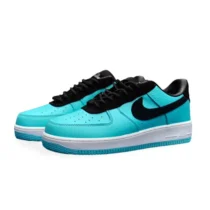 Basket Nike Air Force One Tiffany Pointure 38 à 44 couleur bleu-noir