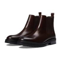 Bottes cuir marron de marque clarks