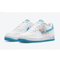 Nike Air Force One Space Jam pointure 36 à 45 couleur blanc-bleu en cuir