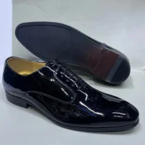 Souliers homme pointure 39 à 46 couleur noir en cuir ciré