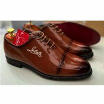 Souliers cuir ciré marron