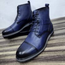 bottes homme en cuir clarks noir