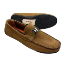 mocassin homme hermes en daim