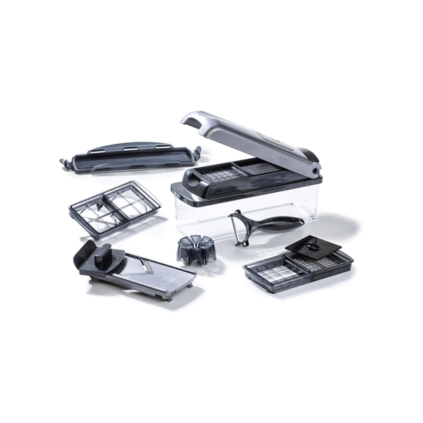 ue rapprochée des lames en acier inoxydable et du système Easy Lift