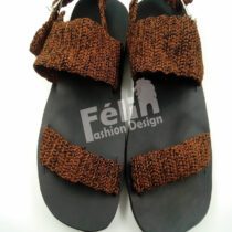 Sandale Africaine Nu-Pieds tissée à la main - Semelles Plates - P.43