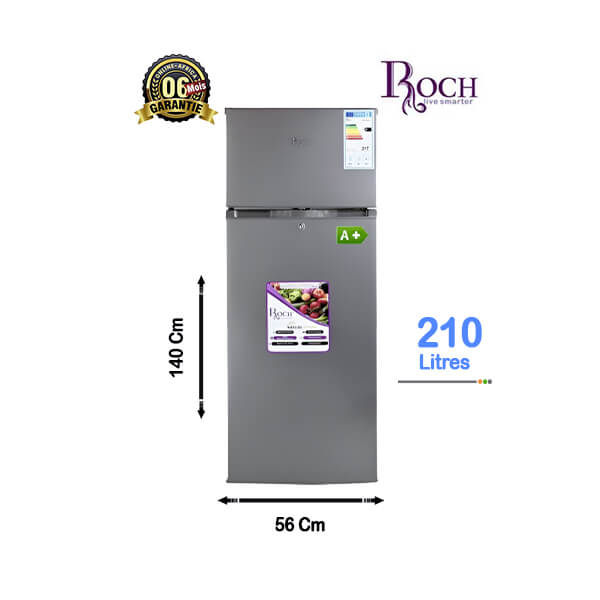 Réfrigérateur double battants Roch 210L Vue d'ensemble