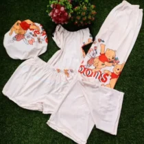 Ensemble Pyjama - 04 pièces - En coton