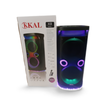 Haut Parleur Bluetooth KAL K8 - Lumineux Avec Micro + Télécommande - USB - Noir - 6000W - Garantie 06 Mois