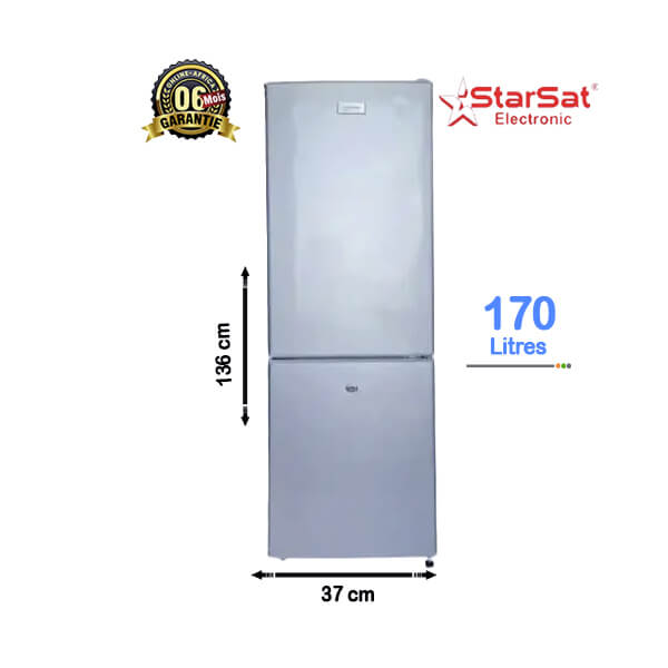 Réfrigérateur Combiné Starsat 170L - vue d'ensemble