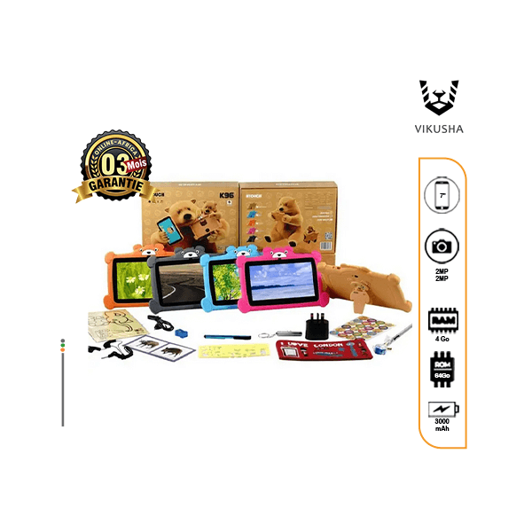 La Tablette enfant Vikusha V-K96 et son conford pour les enfants