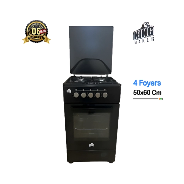 Cuisinière à gaz King Maker CUIS-T5401G/N - Vue d'ensemble