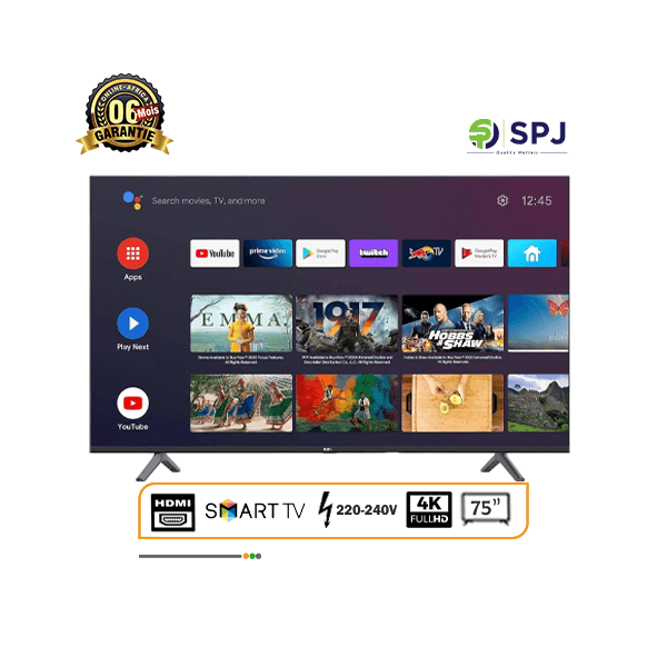 Smart TV SPJ pouces de 75 pouces