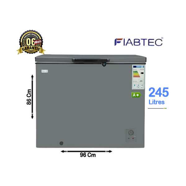 Congélateur Coffre Fiabtec 245L - Vue d'ensemble.