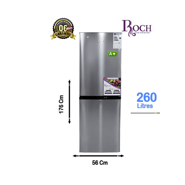 Réfrigérateur combiné Roch 260L - Vue d'ensemble