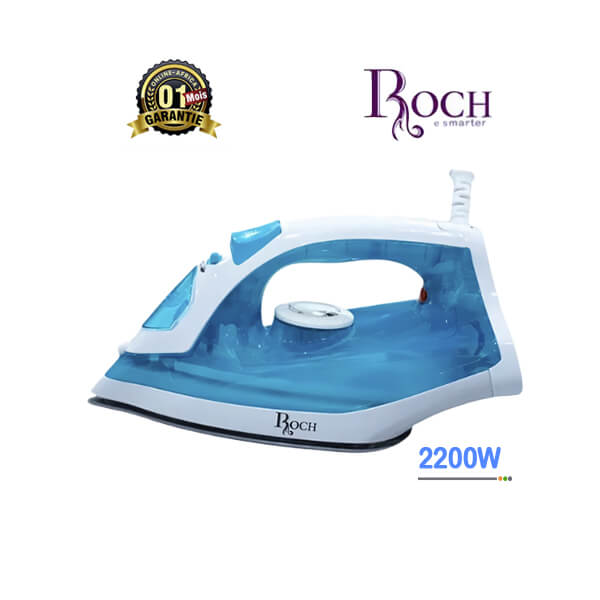 Fer à Vapeur Roch 2200W Vue de face, design compact et élégant