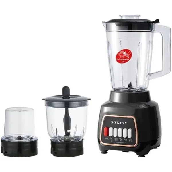 Mixeur Sokany 3 En 1 - SK03008 - 1.5L - 600W - Garantie 02 Mois
