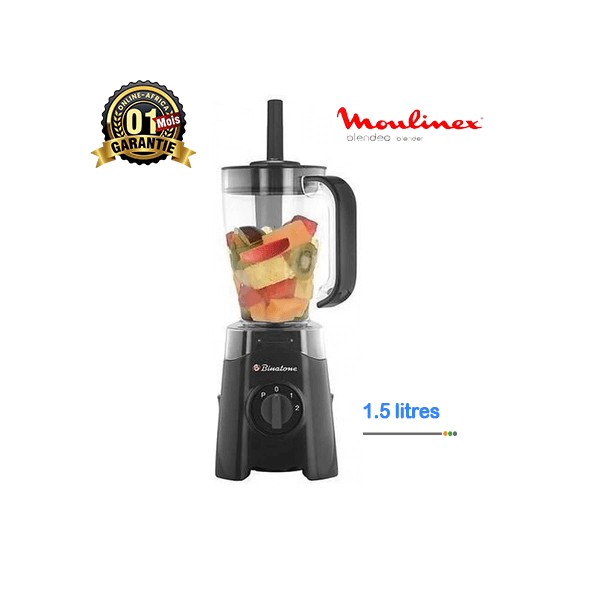 Mixeur Blender Binatone BLS-360, 300W, idéal pour smoothies, soupes et sauces.