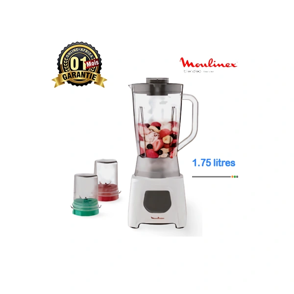 Mixeur Blender Moulinex en action, préparant un smoothie