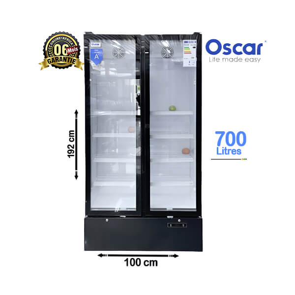 Réfrigérateur Vitrine Oscar 700L - Vue d'ensemble.