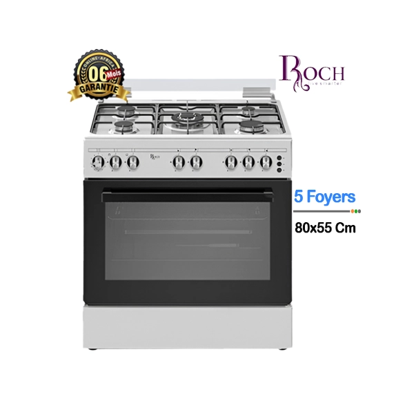 Cuisinière Roch 5 foyers 80x55 cm avec allumage électrique