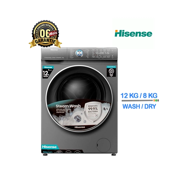 Lave-linge Hisense 12KG, vue de face