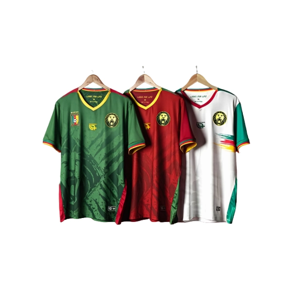 Toutes les couleurs du maillot pro Lions indomptables