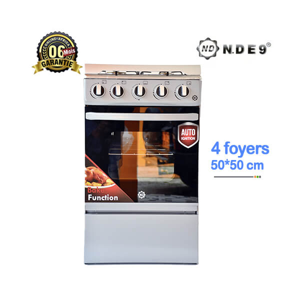 Cuisinière a gaz NDE9 4 foyers - vue d'ensemble.