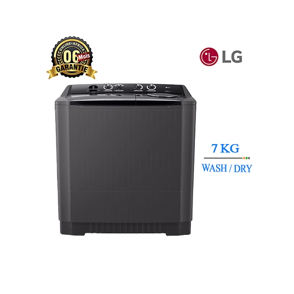 Machine à laver LG 7KG, vue de face, porte fermée.