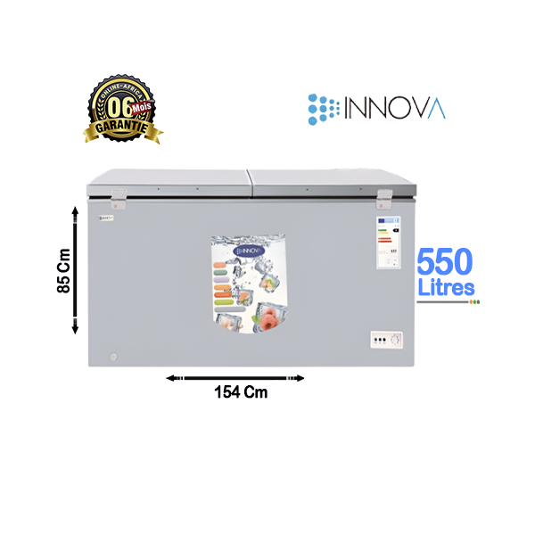 Congélateur Coffre Innova 550L - Vue d'ensemble.