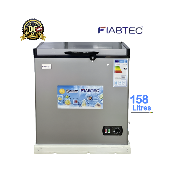 Congélateur Coffre Fiabtec 158L - Vue d'ensemble.