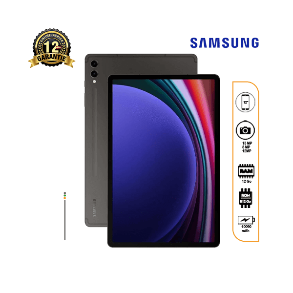 Le samsung Galaxy Tab S9+ et son design