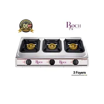 Plaque à gaz Roch RGC-TT307-C avec ses 3 foyers puissants