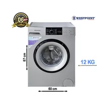 Vue frontale de la machine WESTPOINT WMI-1212320.ERG en finition argent