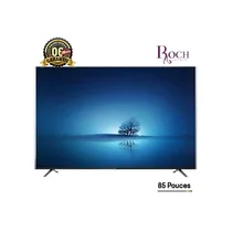 Téléviseur smart Roch 85 pouces RH-LE85DSA-B 4K UHD sur pieds, avec design à bords fins